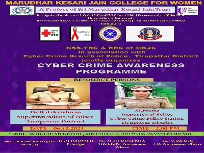 NSS,YRC & RRC  - Cyber Crime Awareness Programme