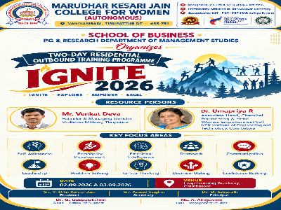 Department of Management Studies - Two-Day Residential Outbound Training Programme  on IGNITE 2026.