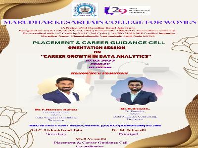 Placement & Career Guidance Cell - Orientation session on Career Growth in Data Analytics - 10.02.2023