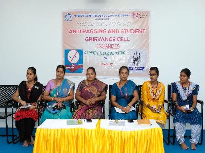 Anti Ragging Grievance Cell - Student Grievance Cell Meeting on 1.4.2022