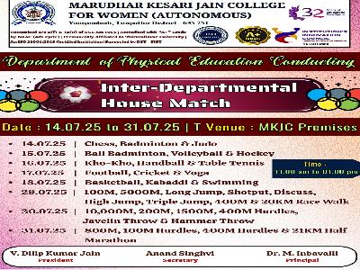 Department of Physical Education conducting 