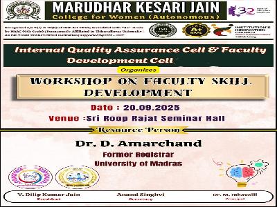 Internal Quality Assurance Cell (IQAC) and Faculty Development Cell   -