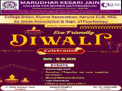 College Union, Alumni Association, Karuna Club,NSS, Go Green Association & Dept of Psychology - 