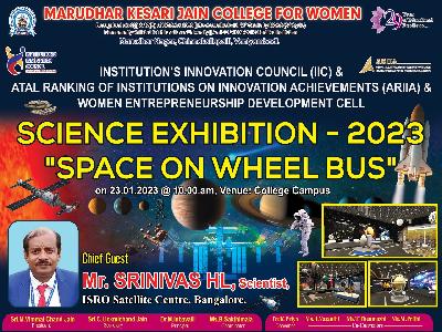 IIC, ARRIA & Women Entrepreneurship Development Cell organizing  Science Exhibition -2023 