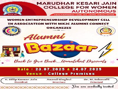 Women Entrepreneurship Development Cell in Association with MKJC Alumni Connect  -