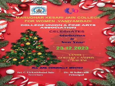 College Union and Fine Arts Association - Celebrates Christmas and New Year on 23.12.2023 