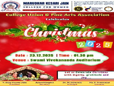 College Union & Fine Arts Association Celebrates Christmas - 23.12.2025