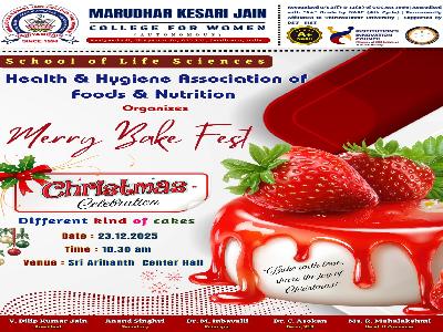 School of Life Sciences - Health & Hygiene Association of Foods & Nutrition  -  Merry Bake Fest on 23.12.2025   