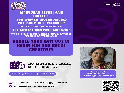 PG Department of Psychology - Webinar - World Mental Health Webinar Series 2025   PG Department of Psychology - Webinar - World Mental Health Webinar Series 2025