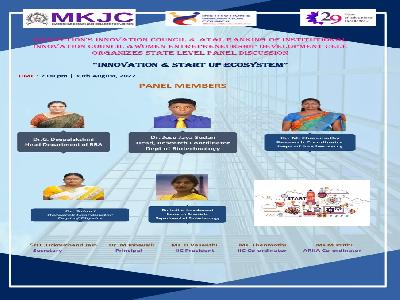 IIC, ARIIA & WEDC - State Level Panel Discussion  