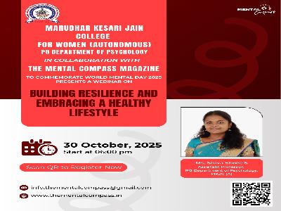 PG Department of Psychology - Webinar - World Mental Health Webinar Series 2025 -  PG Department of Psychology - Webinar - World Mental Health Webinar Series 2025 -